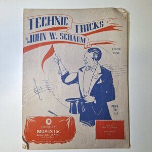 Technic Tricks Piano Book One Schaum Music Vintage Education Teach 1949